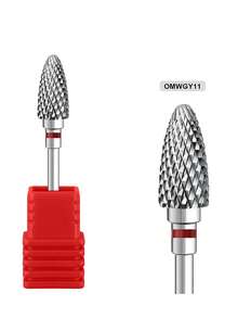 1pc Tungsten Steel Nail Cuticle Drill Bits Carbide Rotate Electric Ceramic Milling Cutter For Manicure Gel Polish Remover Nail Supplies Tools - Silver - View 18