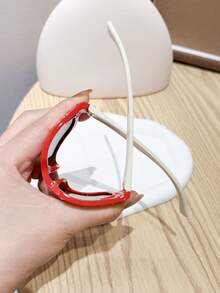 1副男女童（4-8岁）软硅胶太阳镜，偏光防紫外线，防碎且可弯曲，酷炫休闲风格，是生日礼物、假日郊游和四季佩戴的完美之选，附赠眼镜盒 - 彩色 - 查看 9