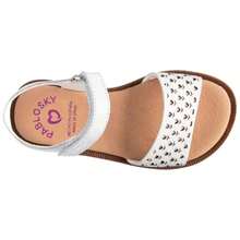 Pablosky Sandals 147-451500 For Girls In Color White - White - View 2