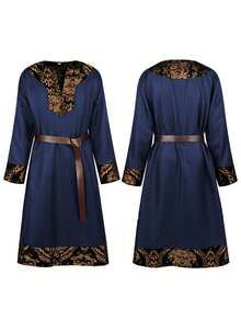 Men Cosplay Clothing - 25610 Pirate Knight Black [with Belt] - View 8