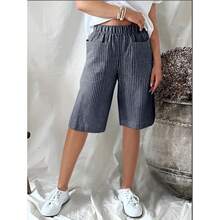 Women Sports Shorts - Light Blue - View 7