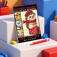 Libro da colorare a mosaico di animali pixel per adulti - Griglia pixel precisa da 3 mm + contrassegni numerici chiari, i principianti possono facilmente colorare ritratti di animali domestici pixel vibranti! Il prodotto finito può essere incorniciato come decorazione per la scrivania o adesivi per agenda, animali carini + puzzle pixel doppia terapia, allevia l'ansia. - Pezzo unico - Visualizzare 6
