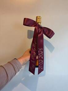 Panglici personalizate, Panglici personalizate pentru pahare de vin de nuntă, Panglici personalizate pentru șervețele, Accesorii decorative pentru masă, Cartonașe pentru loc, Decorațiuni de Crăciun personalizabile, Cadouri de Ziua Recunoștinței, Cadouri de Anul Nou, Decorațiuni pentru petreceri, Decorațiuni pentru nunți - Multicolor - Vizualizare 4