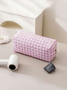 1 pièce Sac de rangement matelassé à imprimé floral pour sèche-cheveux, sac à outils de coiffure avec poche intérieure, étui de voyage pour sèche-cheveux, sac pour fer à friser, sac à maquillage - Multicolore - Voir 13