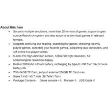 TRIMUI Smart Pro Portable Video Game Console, Mini Game Player Compatible With Over 20 Game Formats And 5-Inch HD IPS Screen, Video Game Console - Black - View 7
