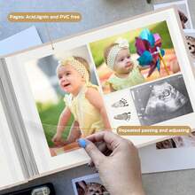 Album ảnh hình chữ nhật tự dính 3x5 4x6 5x7 6x8, album ảnh từ tính tự làm 40 trang bìa vải lanh kèm bút kim loại. - D-Nhiều màu - Xem 8