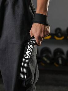 VBOSI 1 Pair Silicone Non-Slip Lifting Straps With Neoprene Padding - Enhanced Grip Strength For Weightlifting, Deadlifts & Gym Training - Multicolor - View 8