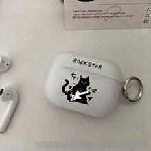 Funda protectora transparente con diseño de gato guitarra compatible con 2/3/Pro/Pro2/Pro3, adecuada para el nuevo 4 - transparente - Ver 4