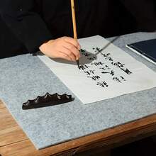 1pc Calligraphy Felt Mat, 2 Sizes Available, Suitable For Art Studio, Office, Home Decor, Painting Mat, With Exquisite Aesthetic Design, Sturdy Structure, Designed For Professionals - Gray Calligraphy Felt - View 5