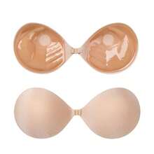 1pc 3cm Thick Invisible Bra, Suitable For Small Bust, Strapless Backless Dress, Reusable, Bust Enhancing - Multicolor - View 10