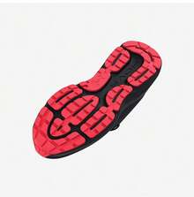 Under Armour Women's Sneakers, Shock-Absorbing, Wear-Resistant, Lightweight, Breathable Running Shoes For Fitness Training - Black/Red - View 9