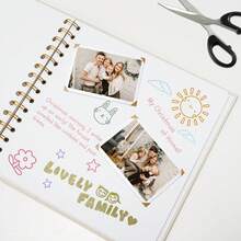 Album ảnh tự làm kích thước 8*8 inch, 40 trang/20 tờ, bìa cứng, giấy Kraft, album ảnh lưu niệm, sách kỷ niệm cho đám cưới và kỷ niệm ngày cưới, gia đình. - Màu be - Xem 5