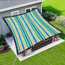 95% Shade Rate Sun Shade Net, UV Blocking Shade Cloth With Ropes, Suitable For Greenhouse, Balcony, Garden, Floral Plants, Outdoor Canopy, Privacy Screen, Patio, Gazebo, Porch, Backyard, Lawn, Garden Activities - Multicolor - View 10