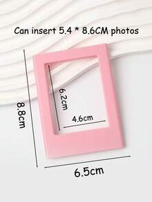 Molduras Magnéticas Coloridas para Geladeira – Mini Ímãs de 7,6 cm para Fotos, Conjunto de Molduras Decorativas de Natal para Cozinha, Armário, Quadro Branco, Decoração de Casa (Pacote com 10, Multicoloridas) Moldura Magnética de 7,6 cm para Fotos, Ímã de Geladeira Rosa para Fotos - Quadrado - Ver 7