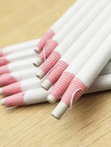 12支/盒 白色裁缝粉笔，缝纫标记笔，耐用服装裁剪定位笔，手工DIY缝纫工具 - 蠟筆 - 查看 5