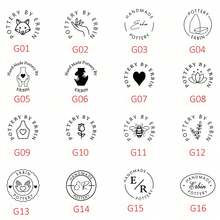 Customized Ceramic Stamp: Can Customize Any Logo Stamp, Personalized Ceramic Signature Stamp, Customized Business Logo Stamp, Customized Clay Stamp, Ceramic Art Tools - 3cm - View 5