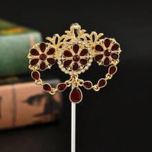 Ghim cài áo cô dâu kiểu Kaftan đính đá lấp lánh, phụ kiện thời trang mạ vàng, phù hợp cho mọi mùa, mùa hè, đi biển, đám cưới. - Vàng - Xem 8