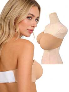 Silicone Breast Implants With Adjustable Closure, Invisible Lifting, Reusable, Made Of Elastic Material, Available In Sizes 33-65cm, Including Medium And Large Sizes, Suitable For All Body Types And Everyday Wear. - 膚色 - 查看 10