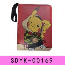 pokemon 宝可梦卡牌收藏册，包含50个可拆卸透明卡套和4个双面卡袋，共400个卡位，适用于棒球/足球卡、游戏卡、体育卡以及所有标准尺寸的收藏卡，是生日、复活节、感恩节、返校礼物和学习用品的理想之选。 - 彩色 - 查看 32