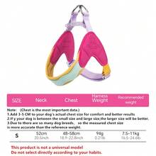 Macaroon Color Y-Shaped Anti-Pull Chest Harness For Small & Medium Dogs, Pet Outdoor Supplies - Hot Pink - View 13