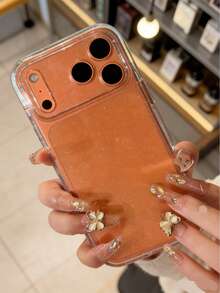 1个奢华闪亮透明软手机壳，兼容 17 Pro Max、17、16、15、14、13 Pro Max、15、16 Plus、17 Air，闪亮摄像头保护盖 - 無色 - 查看 4