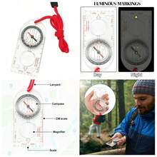 Multifunctional Waterproof Navigation Compass With Map Ruler And Magnifier For Hiking Exploration Outdoor Map Reading - 1 - View 1