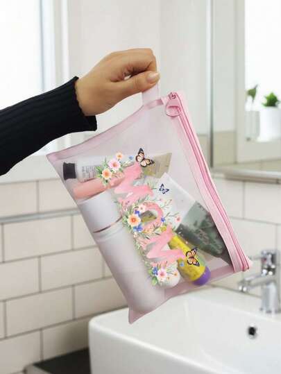 母亲节帆布印花包，送给妈妈的最佳礼物。它也可以用作旅行化妆包或外出收纳包。化妆包，安全拉链，女士旅行化妆包，大容量收纳包，日常洗漱化妆包，多功能收纳包，轻便包包，送给朋友的旅行纪念品，必备旅行收纳包，拉链轻便化妆包，多功能化妆包，化妆包，洗漱包，母亲节快乐礼物