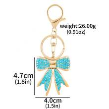 1pc Creative Y2K Crystal Fully Studded Keychain, Elegant Bow Keyring Pendant, Women's Party Jewelry Accessory Gift - Multicolor - View 15