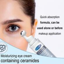 Xioimy 15毫升神经酰胺和胶原蛋白密集保湿眼霜，深层滋养，滚珠按摩设计，平滑、提亮并滋润肌肤，适合所有肤质。 - 數量 - 查看 7