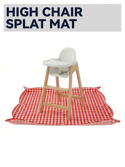 1PC Baby Mat For Floor & Under High Chair, Waterproof Baby Splat Mat, Washable Floor Mess Mat For Eating & Play