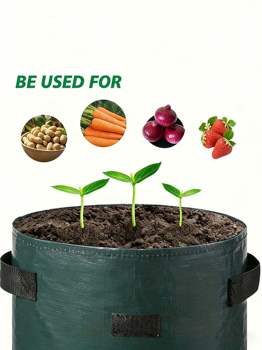 Túi trồng khoai tây có cửa sổ quan sát, túi trồng rau dễ thu hoạch, thích hợp để trồng khoai tây, cà chua, v.v. trên ban công và vườn.