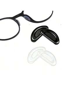 10pcs Soft Silicone Nose Pads - Anti-Slip Enhanced Air Chamber, Fit For All Plastic Frames, Concave-Convex D-Shaped Nose Pads, Eyeglasses Accessories, Odorless Eye Care Accessories - Multicolor 4 - View 2