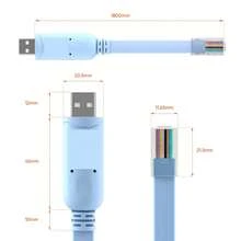 1.8米 USB 控制台线缆，USB 转 RJ45 控制台线缆，兼容 Windows 和 Linux 系统，适用于 H3C、HP Arba 9306 硬件路由器/AP 翻转控制台 - 查看 2