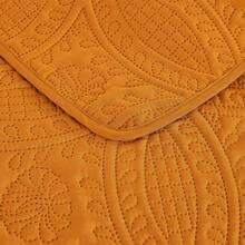 Austin Oversized Bedspread Set 3-Piece Ultrasonic Quilted Soft Lightweight Microfiber Coverlet For All Season - 橘色 - 查看 4