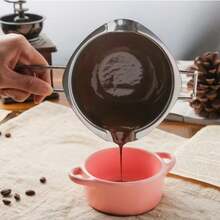 Stainless Steel Chocolate Melting Bowl, Cheese Fondue Melting Pot, Baking Dessert Tools, Caramel Saucepan, Double Boiler Melting Bowl, Wax Melting Pot, Kitchen Gadgets, Heat-Resistant Melting Pot Set - Multicolor - View 10