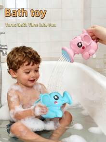 Botella de rociado de agua con elefante para recién nacidos, juego de agua divertido para la hora del baño, juguete de baño, juguete de piscina para bebés, juguete sensorial de baño, juguete de agua, juguete para niñas, juguete de playa - Multicolor - Ver 8