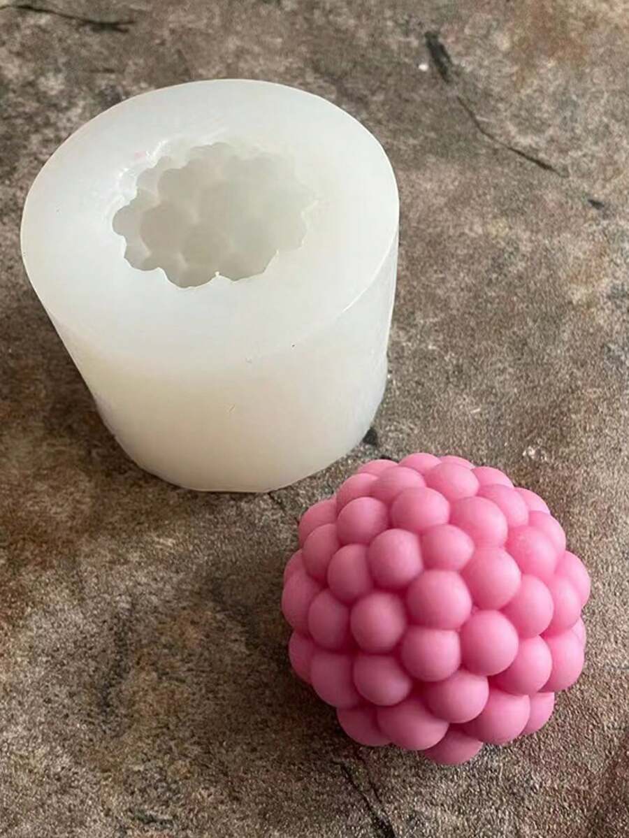 Khuôn silicon làm nến thơm hình trụ bong bóng 3D, đá khuếch tán bong bóng tự làm, khuôn xà phòng thủ công bằng thạch cao. - quả cầu - Xem 1