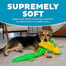 Outward Hound Squeaker Matz Plush Gator Dog Toy, XL - Squeaker Matz Gator-2X-large (Pack Of 1) - View 4