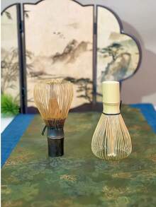 Dụng cụ đánh trà/chổi pha trà matcha cao cấp, sang trọng, làm từ tre thật, kiểu Nhật Bản, màu trắng. - Nhiều màu - Xem 3