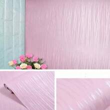 1 Roll Room Decor Stripe Wallpaper Peel And Stick White Solid Color Contact Paper Stripe Self-Adhesive Wallpaper Removable Waterproof Kitchen Wall Decor Wall Sticker Office Supplies Stickers - Moonlight Edition - View 19
