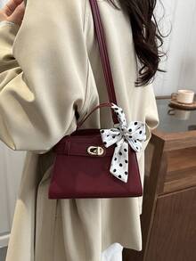 A Sophisticated And Stylish Multi-Purpose Minimalist-Style Bag In A Chic Design, Featuring A New 2026 Model And An Elegant Style, Suitable For Women And Featuring A Cross-Body Design. - Red - View 5