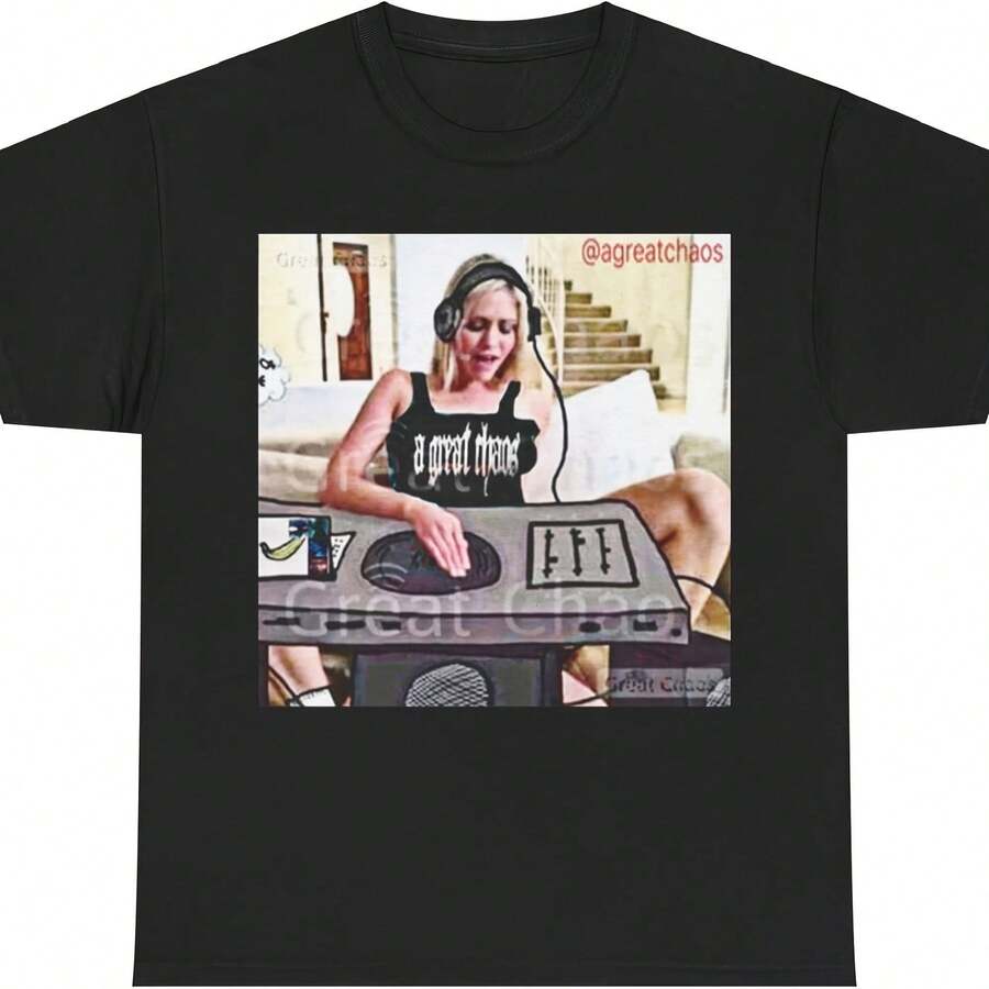 Ken Carson AGC A Great Chaos DJ Album Tour Merch Tee - màu đen - Xem 1
