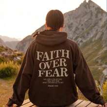 New Jesus Loves You Hoodie Christian Faith Over Fear Hoodie Faith Sweatshirt Christian Religious Sayings Sweatervalentine's Day - màu đen - Xem 4