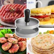 1pc Round Hamburger Mold, Rice And Vegetable Roll Mold, Patty Mold, Hamburger Maker, Meat Patty Hamburger Mold, Hamburger Parchment Paper - Multicolor - View 4