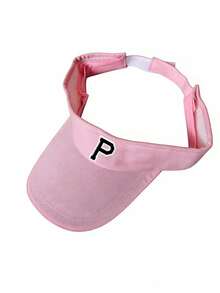 1 chiếc mũ chống nắng nhẹ dành cho nữ - Chất liệu polyester thoáng khí, có thể điều chỉnh, chống tia UV, thiết kế 26 chữ cái, vành cong, phù hợp cho các hoạt động chạy bộ ngoài trời, mũ thể thao thoáng khí, mùa hè, bãi biển, kỳ nghỉ, du lịch. - Hồng - Xem 6