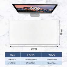 Large Pink Pastel Cloud Mouse Pad Kawaii Cartoon Desk Mat Anti-Slip Rubber Extended Long 900x400 Table Mats Gaming Keyboard Pads - Xem 8