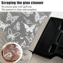 Mini Nail Art Stamping Scraper, Portable With Detachable Blades, Glue Remover, Cleaner And Multi-Functional Tool - Multicolor - View 2