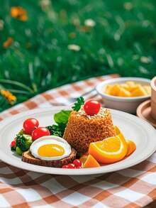 5/10/20个装 6/9英寸厚 豪华甘蔗纤维纸盘 - 可重复使用、防漏、一次性，适合庆祝活动 - 彩色 - 查看 3