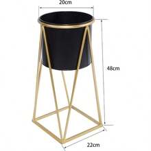 Plant Support Suitable For Indoor Balcony Flower Pots And Flower Racks - Black - View 2