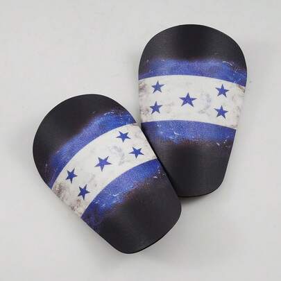 1 par de tacos de fútbol, con suela reforzada, ajuste firme en el gemelo, cómodos de usar